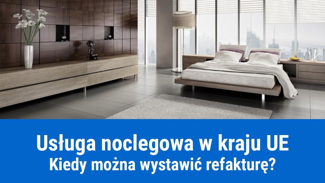 Refaktura za usługi noclegowe w krajach UE