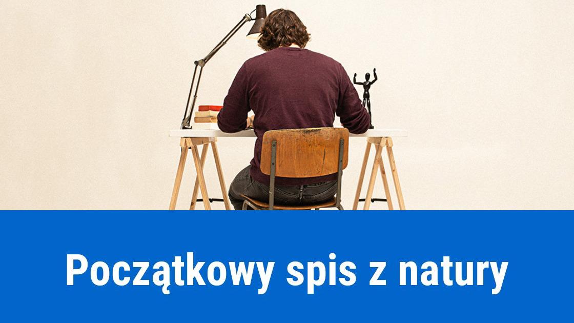 Spis z natury na rozpoczęcie działalności