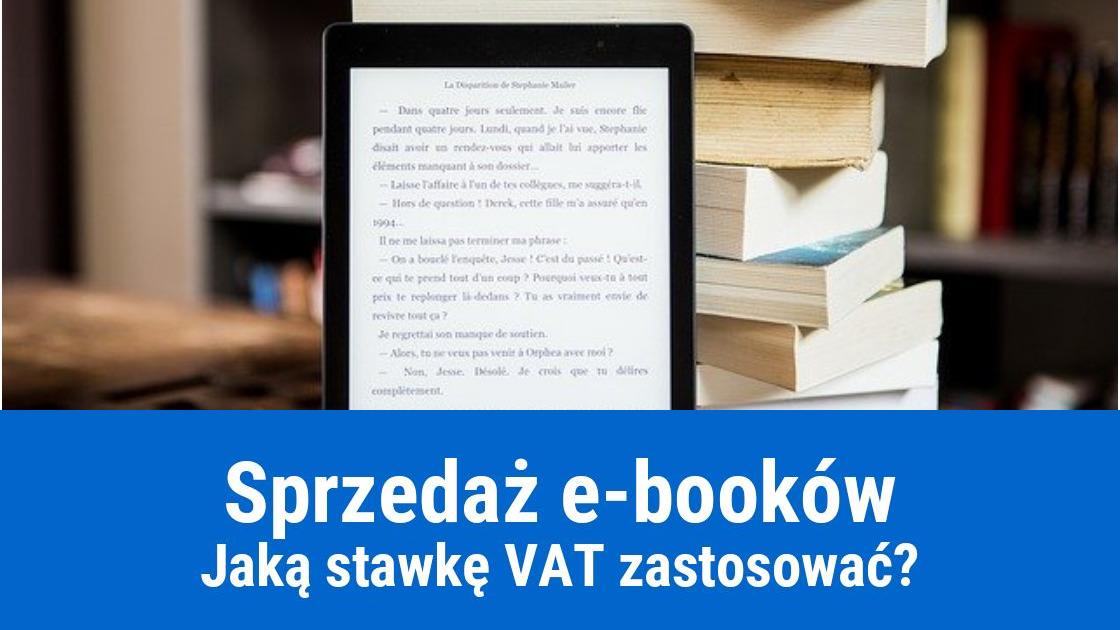 Sprzedaż e-booka, jaka stawka VAT?
