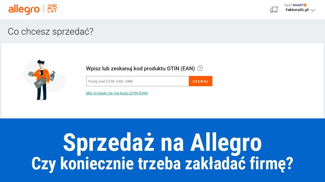 Sprzedaż na allegro bez zakładania firmy
