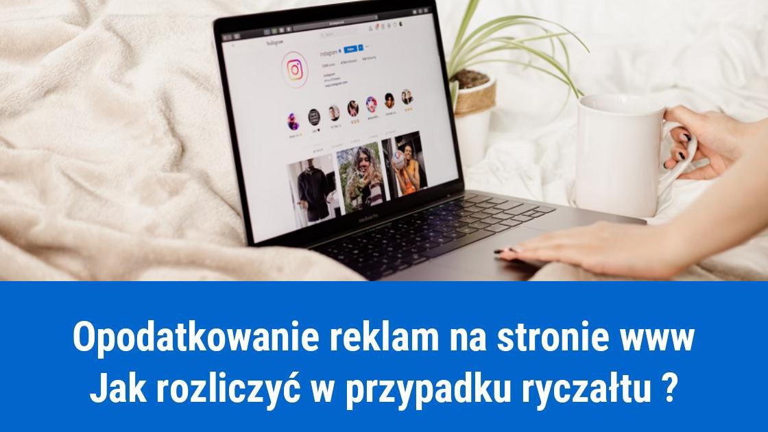 Sprzedaż reklam na stronach internetowych w formie ryczałtu