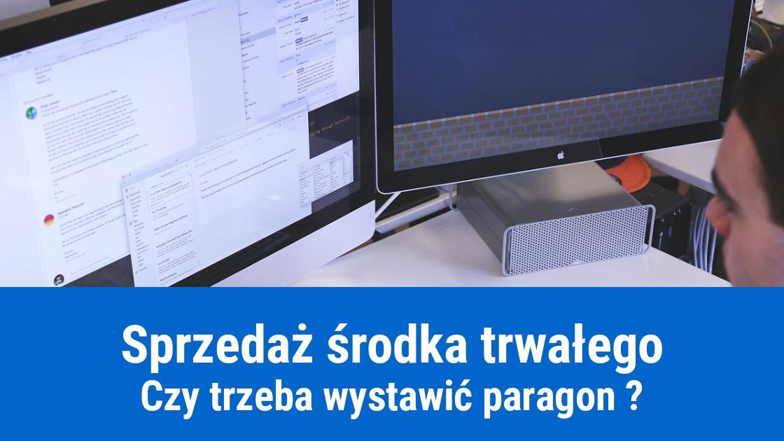 Sprzedaż środka trwałego, obowiązek wystawienia paragonu