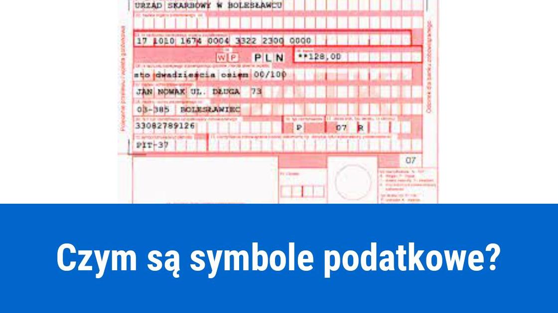 Symbole przelewów podatkowych