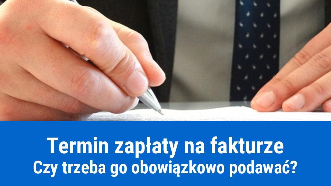 Termin płatności na fakturze