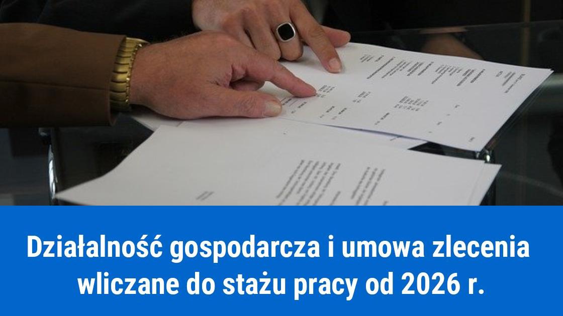 umowa zlecenie samozatrudnienie wliczone do stazu pracy