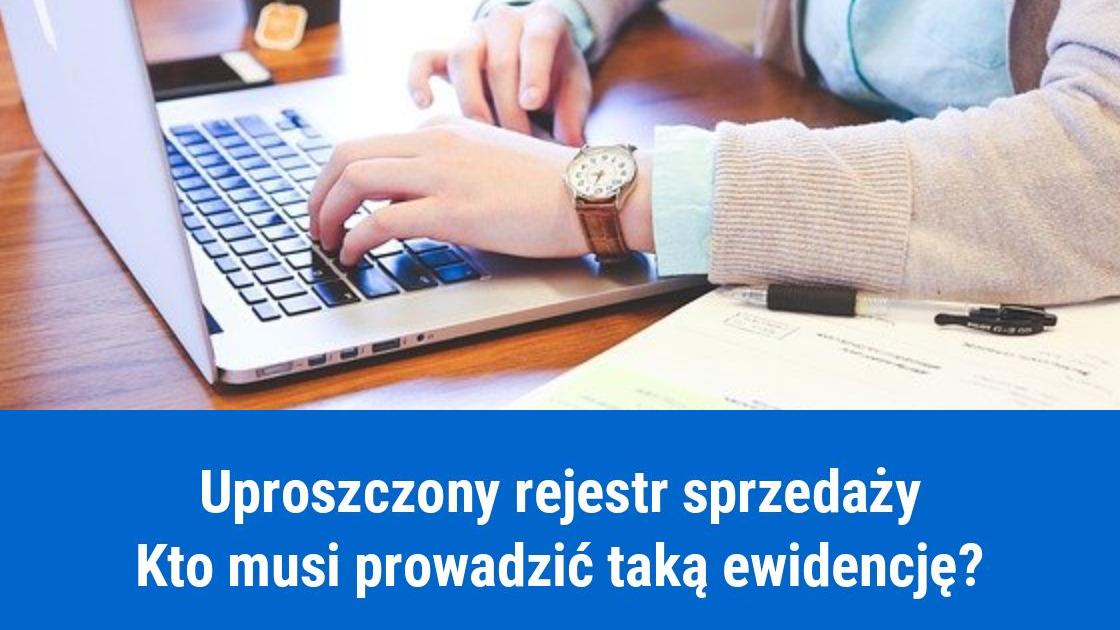 Uproszczona ewidencja sprzedaży