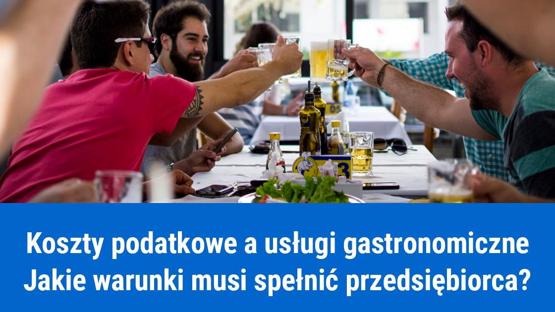 Usługa gastronomiczna w kosztach firmy