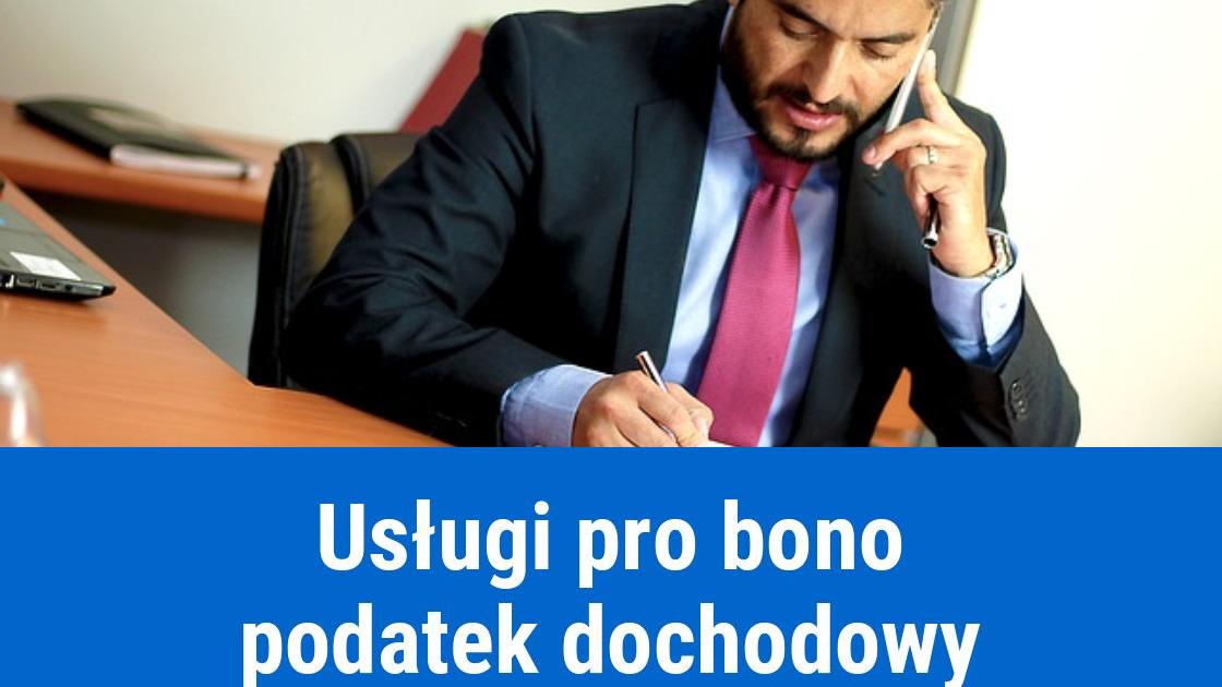 Usługi pro bono, a podatek PIT