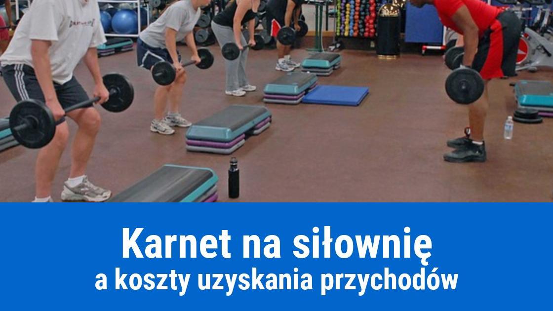 Wydatki na siłownię kosztem podatkowym