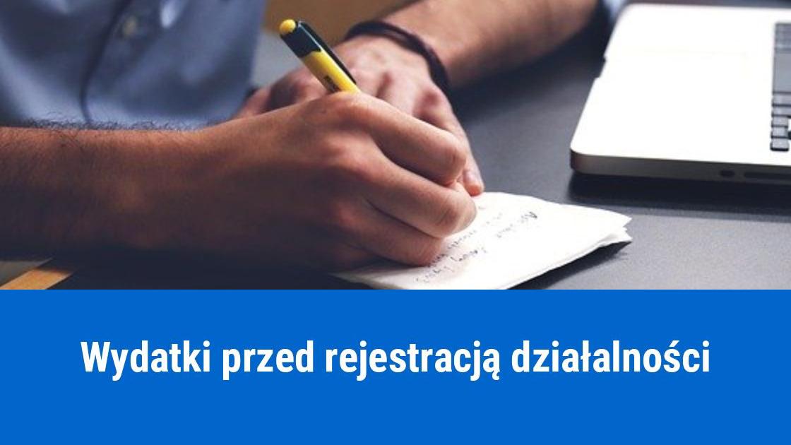 Zakup przed rejestracją działalności