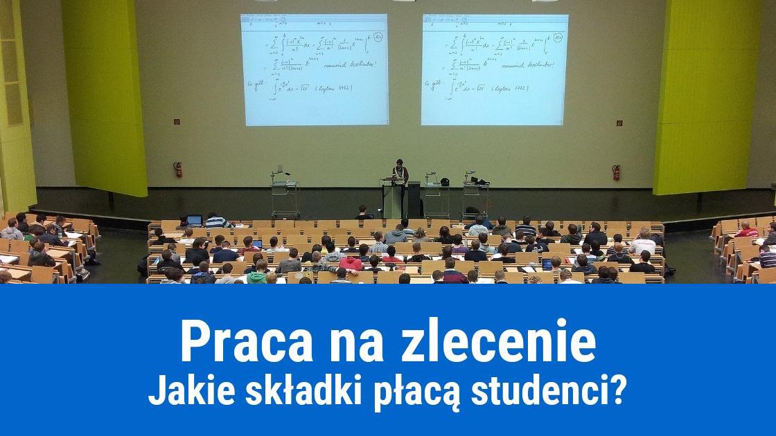 Zatrudnienie studenta na umowę zlecenie, składki ZUS