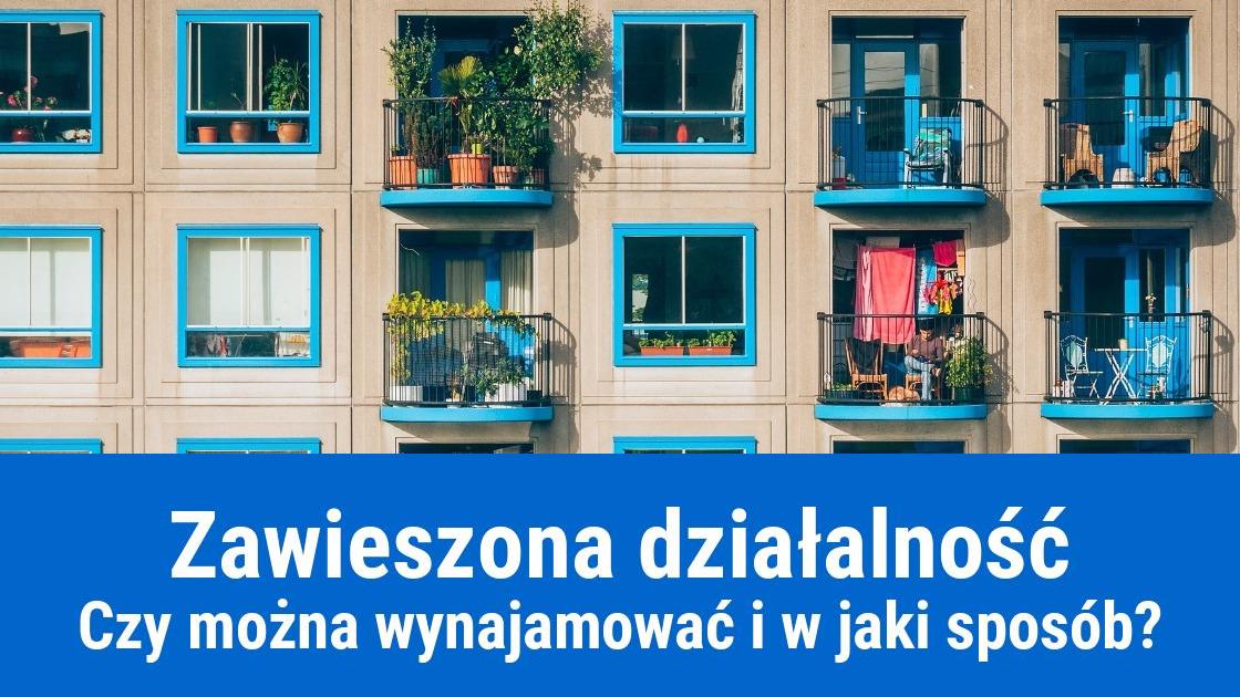 Najem w czasie zawieszenia działalności