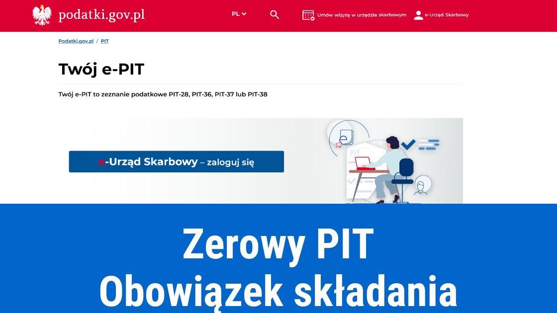 Zerowy PIT, kiedy należy złożyć?